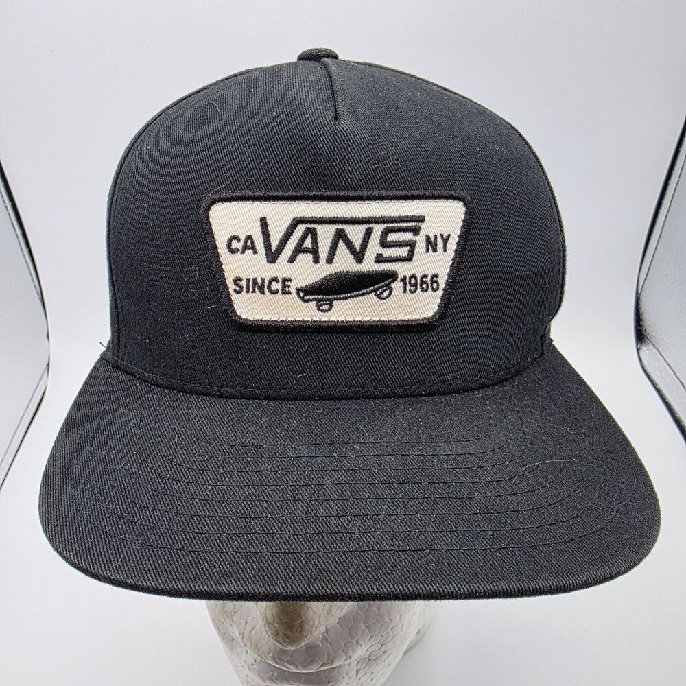 Vans Full Patch Snapback Black Hat Skateboarding … - image 1